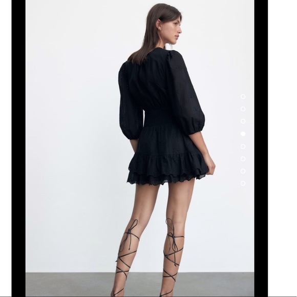 ZARA eyelet ruffled dress - Picture 5 of 13